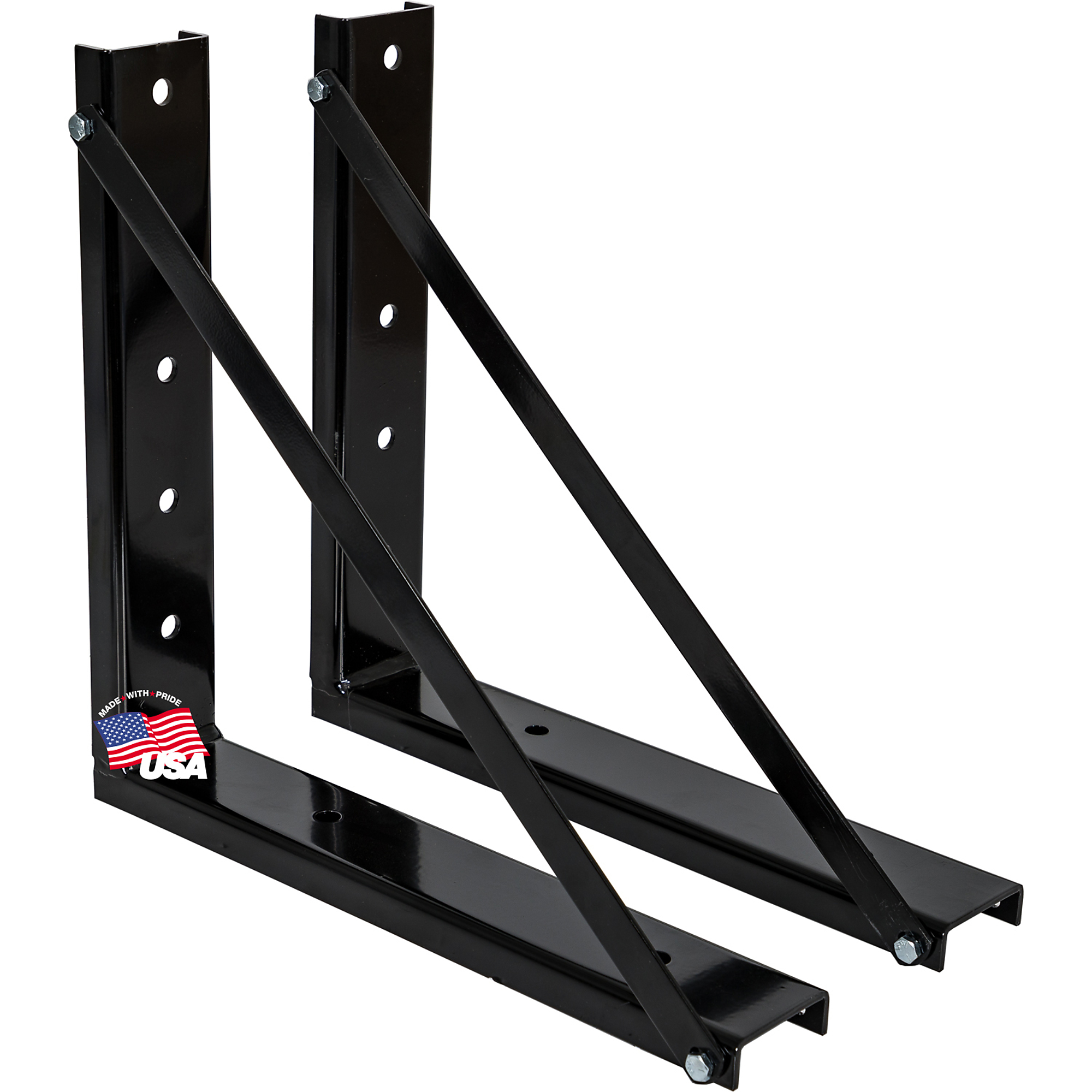 Buyers Products, Bolted Mounting Brackets for Truck Tool Box, Product Length 18 in, Model# 1701006B